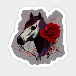 Gothic Horse Sticker